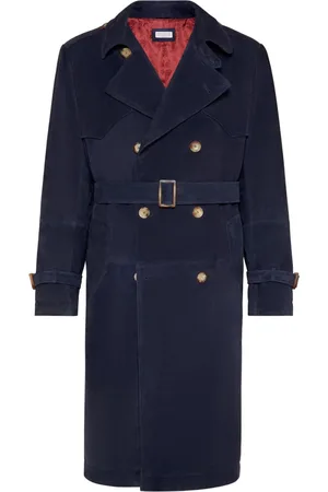 Brunello Cucinelli Trenchcoat i ruskind