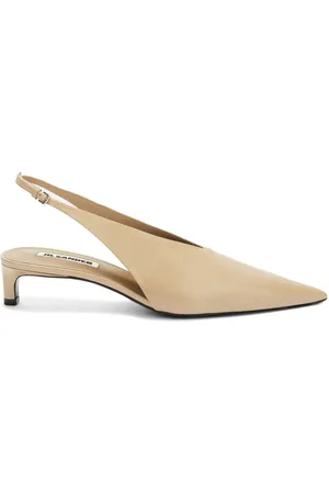 Jil Sander Slingback-pumps i læder