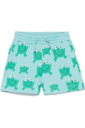 Stella McCartney Shorts med illustration-tryk
