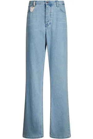 Liu Jo Jeans med lige ben og udsmykket vedhæng