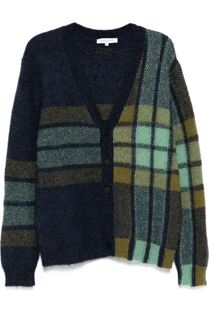 Maison Kitsuné Ternet intarsiastrikket cardigan