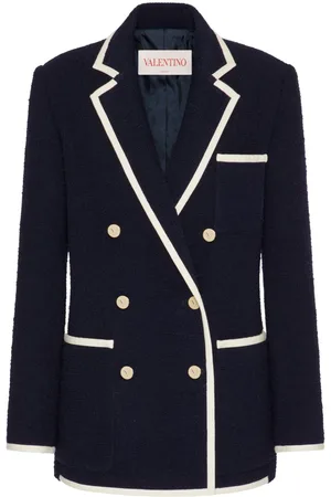 VALENTINO GARAVANI Tweed-blazer i uld med lys