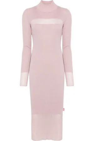 Diesel Ribstrikket midi-kjole
