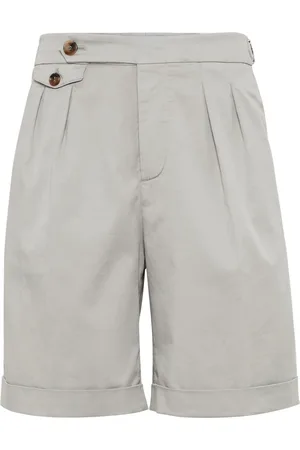Brunello Cucinelli Bermuda-shorts med bleget effekt
