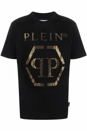 Philipp Plein T-shirt med sekskantet logo