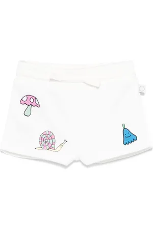 Stella McCartney Chino-shorts med broderet motiv