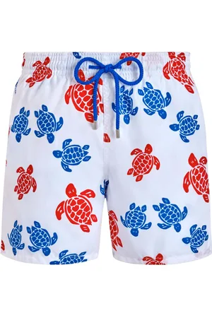 Vilebrequin Badeshorts med Ronde Des Tortues-tryk