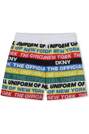 DKNY Badeshorts med slogan-print