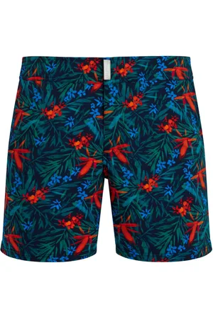 Vilebrequin Badeshorts med Tropical Flowers-tryk