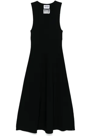 Moschino Ribstrikket midi-kjole