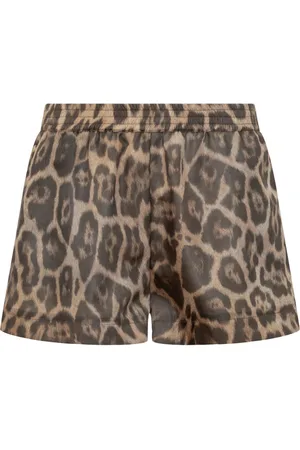 Stella McCartney Shorts med leopardtryk