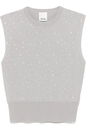 Allude Vest med krystaludsmykninger