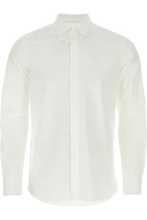 VALENTINO GARAVANI Poplin-skjorte med blomsterapplikation