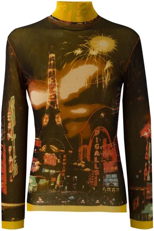 Jean Paul Gaultier Paris top med tryk