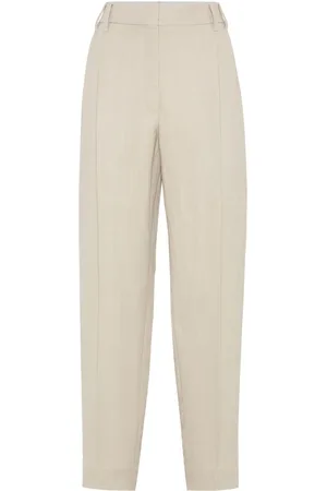 Brunello Cucinelli Bukser i twill med løs pasform