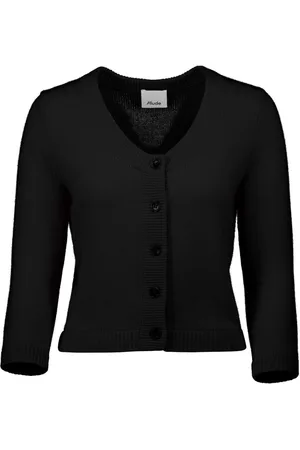 Allude Strikket top med v-hals og knapper