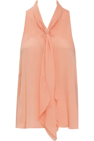 Emporio Armani Blomstret bluse med knudedetalje