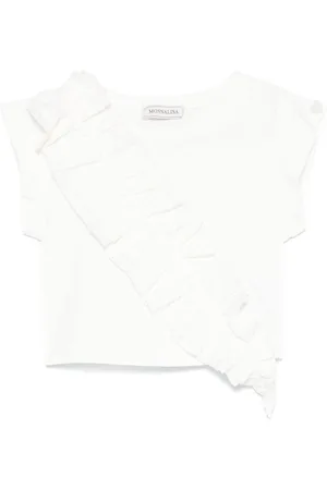 MONNALISA T-shirt med flæsedetalje