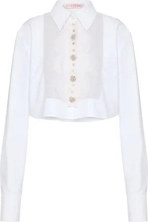 VALENTINO GARAVANI Skjorte i poplin med broderi