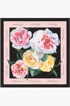 Dolce & Gabbana Tørklæde med blomstertryk