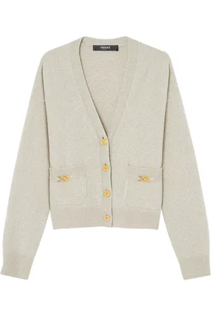 VERSACE Cardigan med Medusa-plade