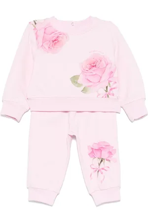 MONNALISA Træningssæt med rose-tryk