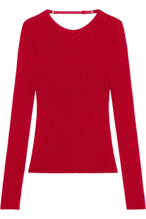 Courrèges Sweater med lingeri-detalje