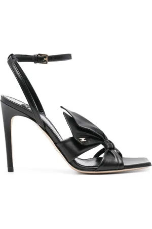 Elisabetta Franchi 100 mm sandaler med sløjfeudsmykning