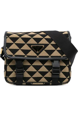 Prada Crossbody-taske med dobbelt spænde fra 2013-2024