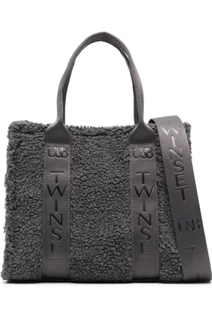 Twin-Set Tote i imiteret pels