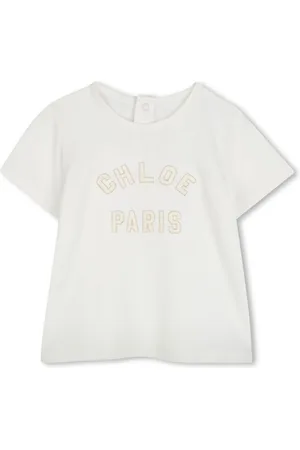 Chloé T-shirt med broderet logo
