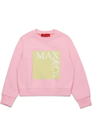 MAX&Co. Kids Sweatshirt med rund hals og logotryk