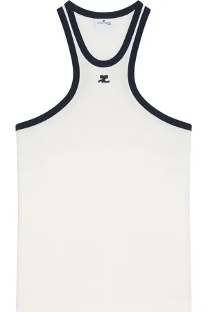 Courrèges Scuba-tanktop med kontrastkant