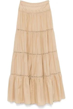 ERMANNO SCERVINO Lang nederdel med blomster-broderi