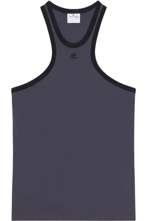 Courrèges Scuba-tanktop med kontrastkant