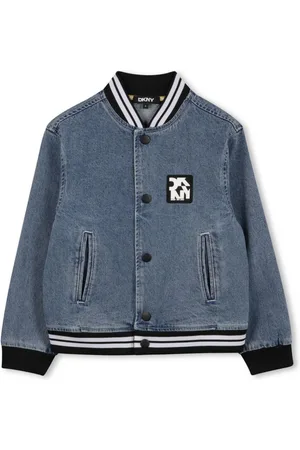 DKNY Denimjakke med logotryk