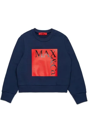 MAX&Co. Kids Sweatshirt med rund hals og logotryk