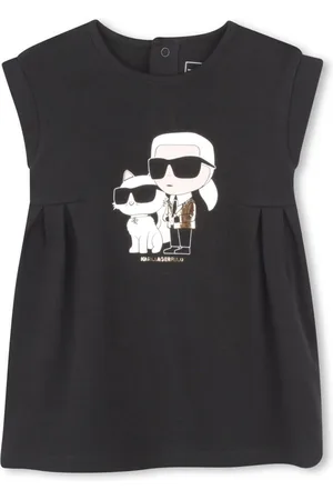 Karl Lagerfeld Kjole med Ikon Karl Choupette-tryk