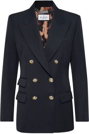Philipp Plein Blazer i uld med marine-pasform