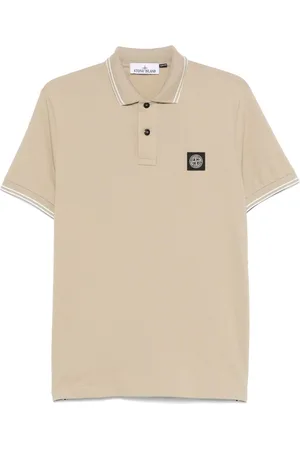 Stone Island Polo med kompasmotiv