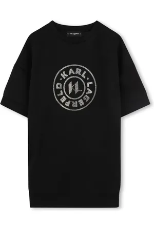 Karl Lagerfeld T-shirt-kjole med logotryk