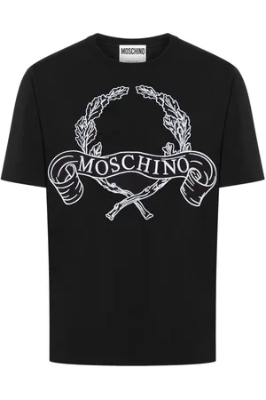 Moschino T-shirt i jersey med Laurel-tryk