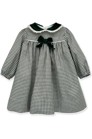 LA STUPENDERIA Gingham-ternet kjole