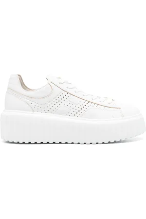 Hogan H-Stripes sneakers i ruskind
