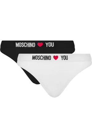 Moschino G-streng med logo (pakke med to)