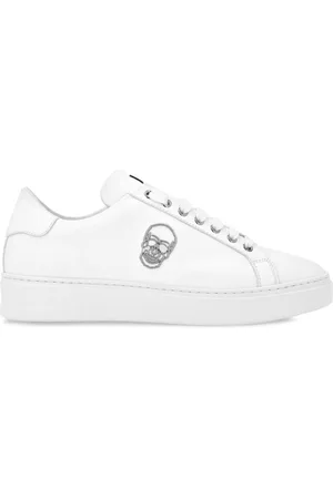 Philipp Plein Lædersneakers med snøre