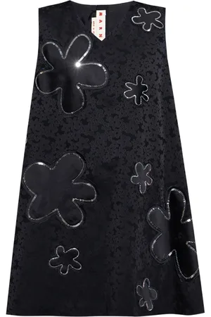 Marni Kort blomstret kjole i jacquard