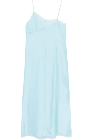 Maison Margiela Lang asymmetrisk silkekjole