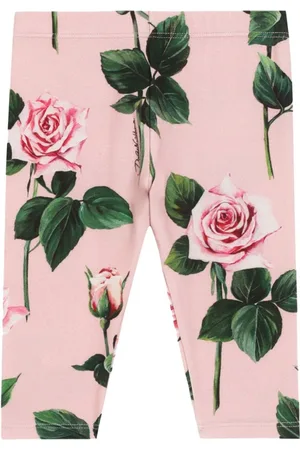 Dolce & Gabbana Leggings med rosetryk