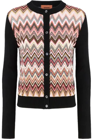 Missoni Cardigan med chevron-indlæg